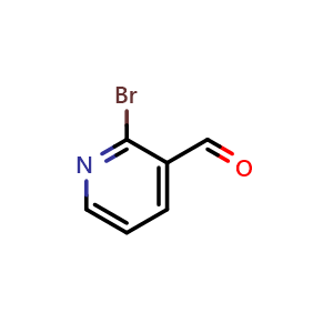 Chemical structure of 2-bromopyridine-3-carbaldehyde , CAS 128071-75-0, AChemBlock S71751