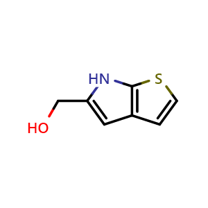 Chemical structure of (6H-Thieno[2,3-b]pyrrol-5-yl)methanol , CAS 126633-05-4, AChemBlock S71754