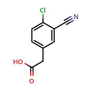 2-(4-chloro-3-cyanophenyl)acetic acid