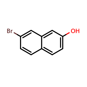 Chemical structure of 7-bromonaphthalen-2-ol , CAS 116230-30-9, AChemBlock S71808