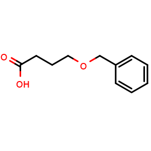 Chemical structure of 4-(benzyloxy)butanoic acid , CAS 10385-30-5, AChemBlock S71851