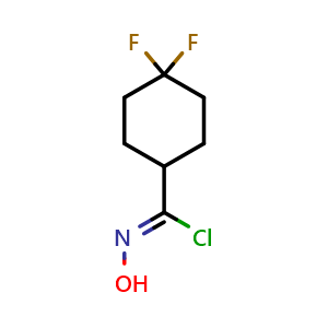 4,4-difluoro-N-hydroxycyclohexanecarbimidoyl chloride