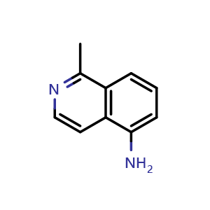 Chemical structure of 1-methylisoquinolin-5-amine , CAS 20335-61-9, AChemBlock S71939
