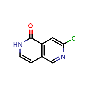 Chemical structure of 7-chloro-1,2-dihydro-2,6-naphthyridin-1-one , CAS 1393568-79-0, AChemBlock S71959