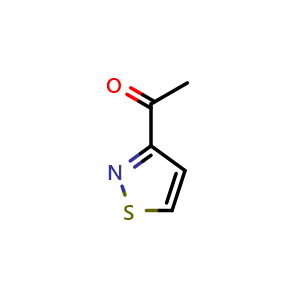 Chemical structure of 1-(isothiazol-3-yl)ethan-1-one , CAS 88511-35-7, AChemBlock S71967