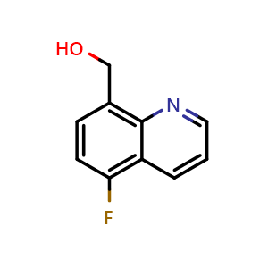 Chemical structure of (5-fluoroquinolin-8-yl)methanol , CAS 1153758-16-7, AChemBlock S72044