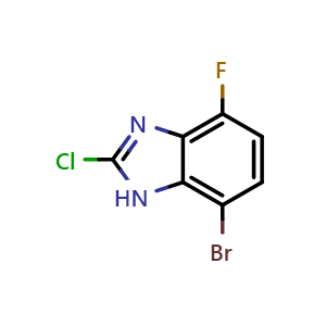 7-bromo-2-chloro-4-fluoro-1H-benzo[d]imidazole