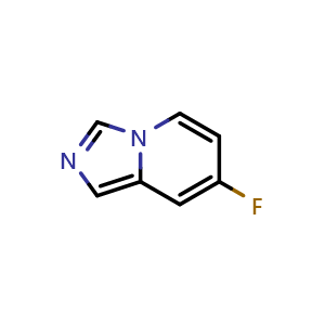 Chemical structure of 7-fluoroimidazo[1,5-a]pyridine , CAS 1427398-00-2, AChemBlock S72141