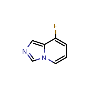 Chemical structure of 8-fluoroimidazo[1,5-a]pyridine , CAS 1427369-31-0, AChemBlock S72146