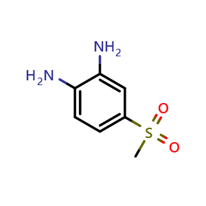 Chemical structure of 3,4-diaminophenylsulfonyl methane , CAS 21731-57-7, AChemBlock S72199