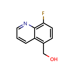 Chemical structure of (8-fluoroquinolin-5-yl)methanol , CAS 2375195-65-4, AChemBlock S72252
