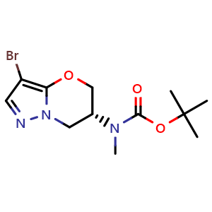 tert-butyl (R)-(3-bromo-6,7-dihydro-5H-pyrazolo[5,1-b][1,3]oxazin-6-yl)(methyl)carbamate