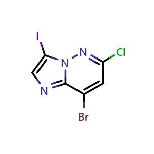 8-bromo-6-chloro-3-iodoimidazo[1,2-b]pyridazine