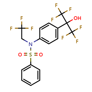 Chemical structure of T0901317 , CAS 293754-55-9, AChemBlock S72362