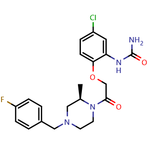 Chemical structure of ZK-811752 , CAS 217645-70-0, AChemBlock S72364