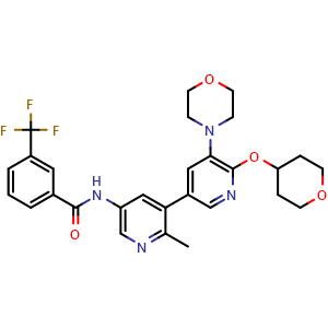 Chemical structure of RAF-709 , CAS 1628838-42-5, AChemBlock S72373