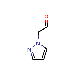 Chemical structure of 2-(1H-pyrazol-1-yl)acetaldehyde , CAS 99310-58-4, AChemBlock S72479