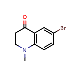 Chemical structure of 6-bromo-1-methyl-1,2,3,4-tetrahydroquinolin-4-one , CAS 99057-84-8, AChemBlock S72489