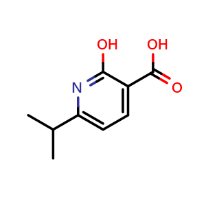 Chemical structure of 2-hydroxy-6-(propan-2-yl)pyridine-3-carboxylic acid , CAS 98483-00-2, AChemBlock S72500