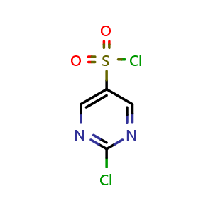 Chemical structure of 2-Chloropyrimidine-5-sulfonyl chloride , CAS 98026-88-1, AChemBlock S72514