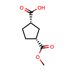 (1S,3R)-3-(methoxycarbonyl)cyclopentane-1-carboxylic acid