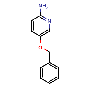 Chemical structure of 5-(benzyloxy)pyridin-2-amine , CAS 96166-00-6, AChemBlock S72541