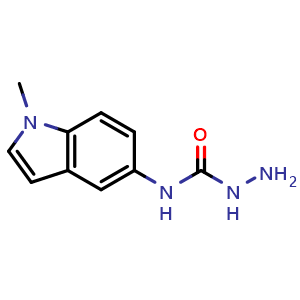 Chemical structure of 3-amino-1-(1-methyl-1H-indol-5-yl)urea , CAS 958888-24-9, AChemBlock S72566