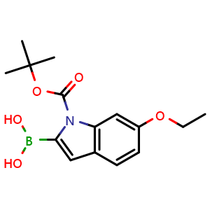 2-borono-6-ethoxy-1H-indole-1-carboxylic acid-1-(1,1-dimethylethyl) ester