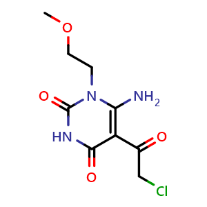 6-amino-5-(2-chloroacetyl)-1-(2-methoxyethyl)-1,2,3,4-tetrahydropyrimidine-2,4-dione