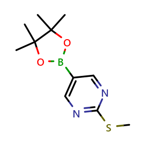 2-(methylsulfanyl)-5-(4,4,5,5-tetramethyl-1,3,2-dioxaborolan-2-yl)pyrimidine
