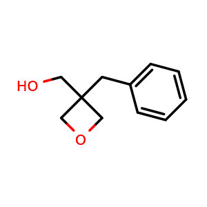 Chemical structure of (3-benzyloxetan-3-yl)methanol , CAS 936501-51-8, AChemBlock S72839