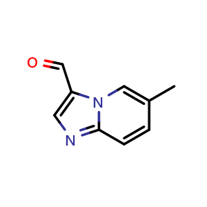 Chemical structure of 6-methylimidazo[1,2-a]pyridine-3-carbaldehyde , CAS 933752-89-7, AChemBlock S72871