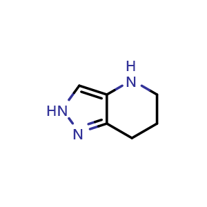 Chemical structure of 2H,4H,5H,6H,7H-pyrazolo[4,3-b]pyridine , CAS 933705-52-3, AChemBlock S72892