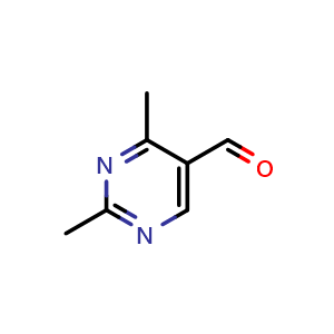 Chemical structure of 2,4-dimethylpyrimidine-5-carbaldehyde , CAS 933702-51-3, AChemBlock S72896