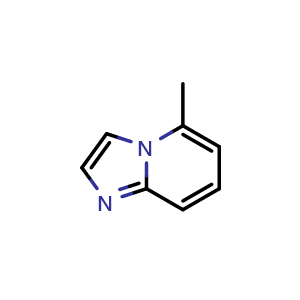 Chemical structure of 5-methylimidazo[1,2-a]pyridine , CAS 933-69-7, AChemBlock S72900