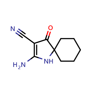 2-amino-4-oxo-1-azaspiro[4.5]dec-2-ene-3-carbonitrile
