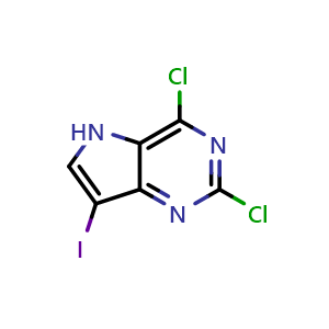 2,4-dichloro-7-iodo-5H-pyrrolo[3,2-d]pyrimidine