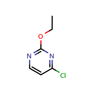 Chemical structure of 4-chloro-2-ethoxypyrimidine , CAS 92520-02-0, AChemBlock S72985