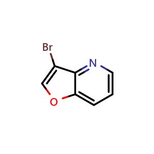 Chemical structure of 3-bromofuro[3,2-b]pyridine , CAS 92404-63-2, AChemBlock S72992