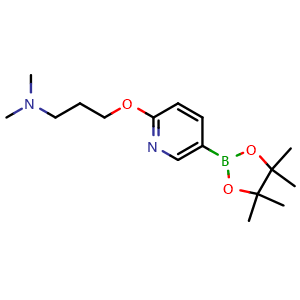 N,N-dimethyl-3-((5-(4,4,5,5-tetramethyl-1,3,2-dioxaborolan-2-yl)pyridin-2-yl)oxy)propan-1-amine