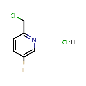 Chemical structure of 2-(chloromethyl)-5-fluoro-pyridine hydrochloride , CAS 915409-01-7, AChemBlock S73078