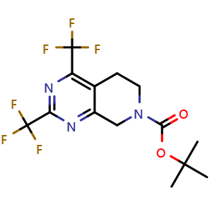 tert-butyl 2,4-bis(trifluoromethyl)-5H,6H,7H,8H-pyrido[3,4-d]pyrimidine-7-carboxylate
