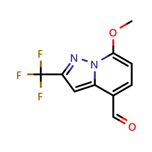 7-methoxy-2-(trifluoromethyl)pyrazolo[1,5-a]pyridine-4-carbaldehyde