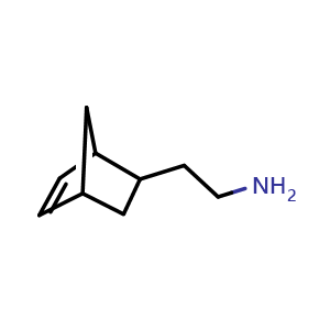 Chemical structure of 2-(2-bicyclo[2.2.1]hept-5-enyl)ethanamine , CAS 90607-84-4, AChemBlock S73178