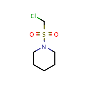 Chemical structure of 1-chloromethanesulfonylpiperidine , CAS 90445-23-1, AChemBlock S73202