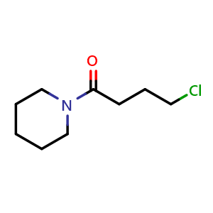Chemical structure of 4-chloro-1-(piperidin-1-yl)butan-1-one , CAS 90436-20-7, AChemBlock S73203
