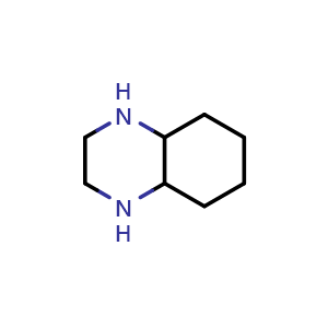 Chemical structure of decahydroquinoxaline , CAS 90410-24-5, AChemBlock S73205