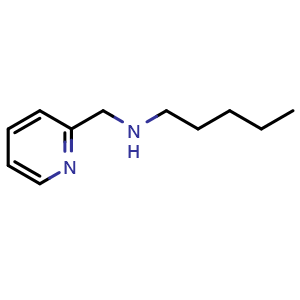 Chemical structure of pentyl[(pyridin-2-yl)methyl]amine , CAS 892592-04-0, AChemBlock S73306