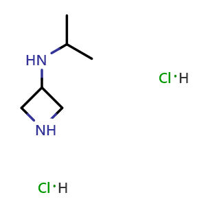 Chemical structure of N-Isopropylazetidin-3-amine dihydrochloride , CAS 888032-75-5, AChemBlock S73345