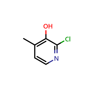 Chemical structure of 2-chloro-4-methylpyridin-3-ol , CAS 884494-70-6, AChemBlock S73468